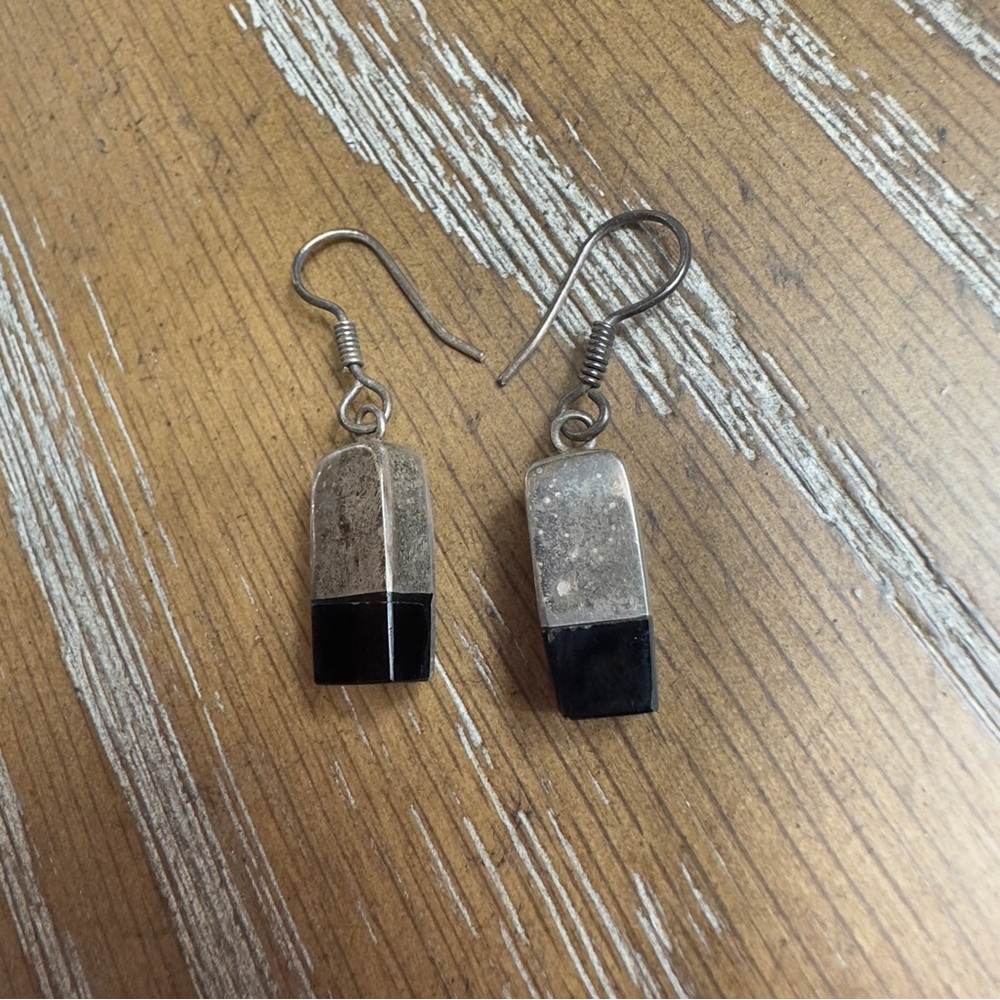 Vintage 925 Sterling Silver Dangle Earrings